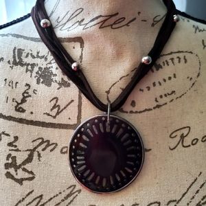 Silpada brown and silver necklace